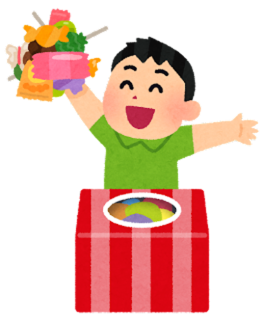 お菓子つかみ取りアイコン
